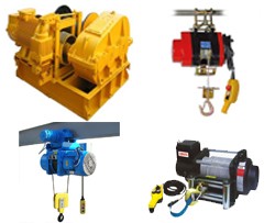 Electric hoists and winches