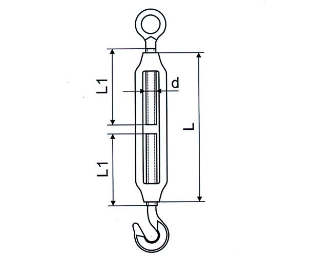 DIN1480 rope tensioner