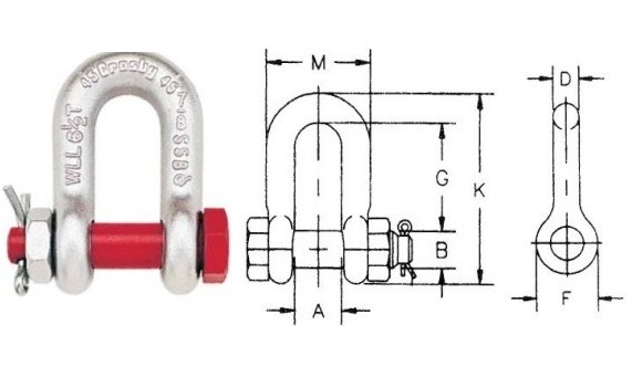 M4 H-G G-2150 Shackle