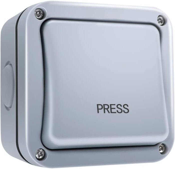 waterproof wall push button